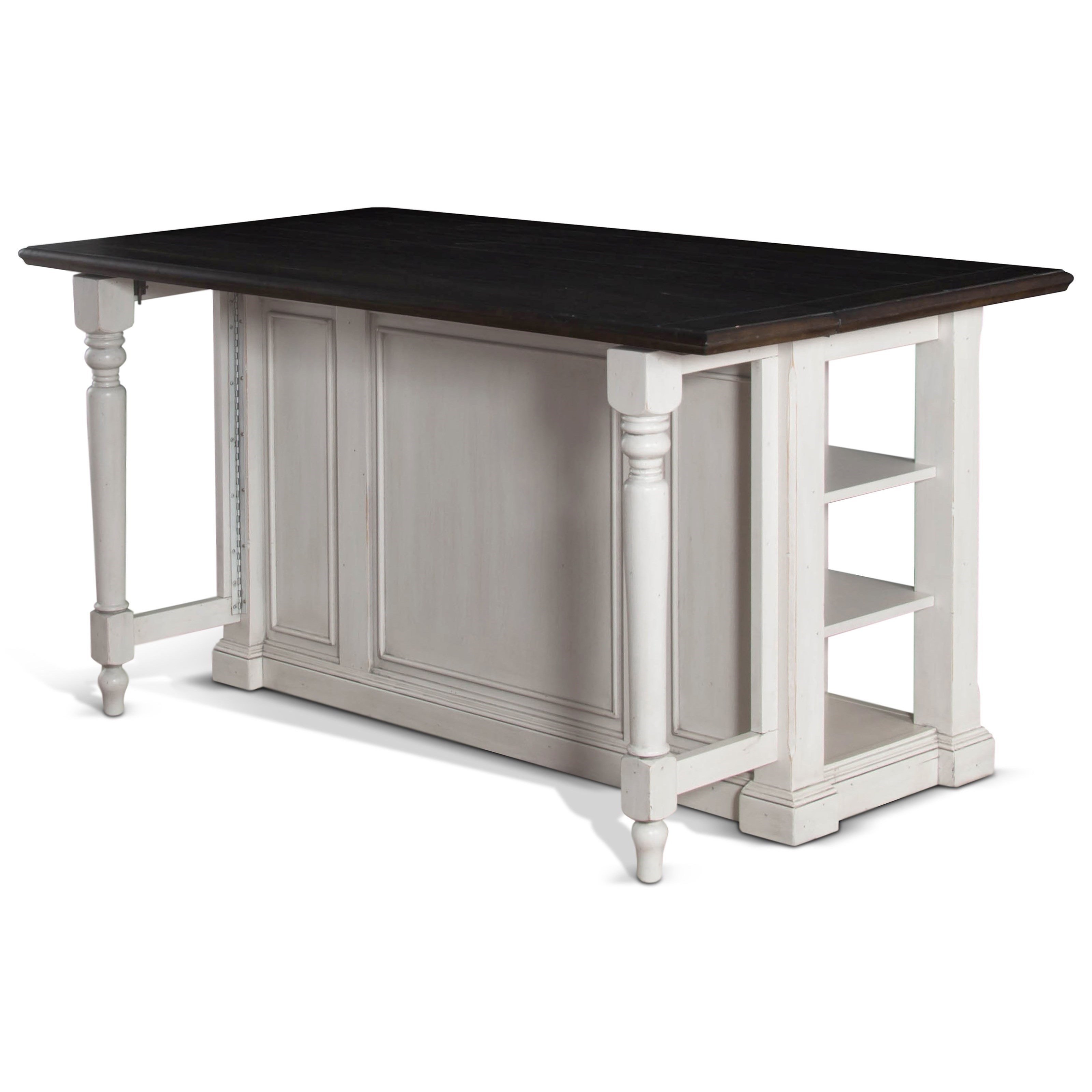 Aspen Rustic Cherry Kitchen Island